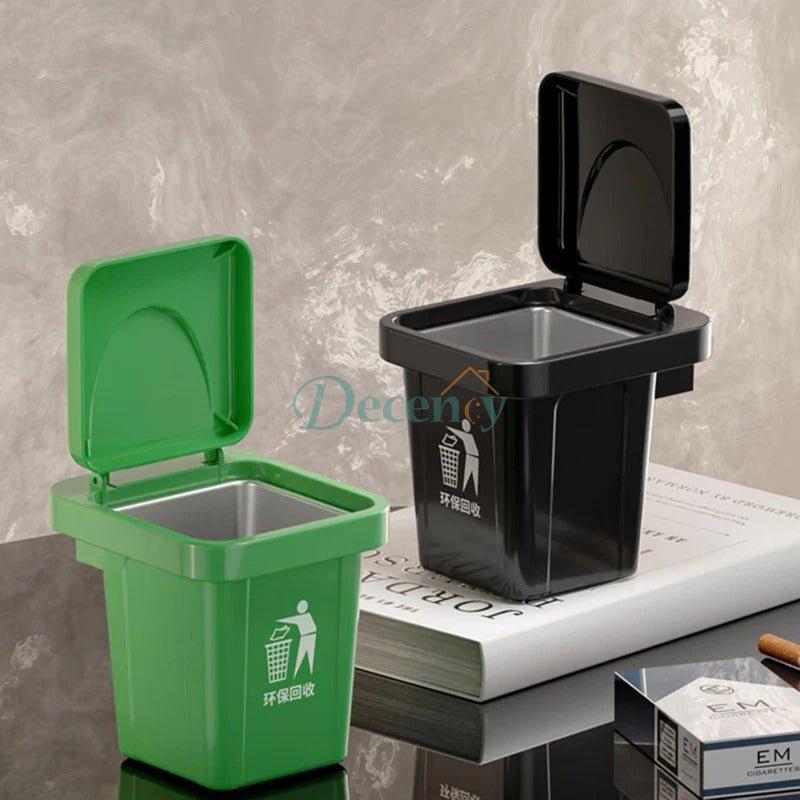 Elegant Wall Mounted Metal Ashtray And Waste Bin