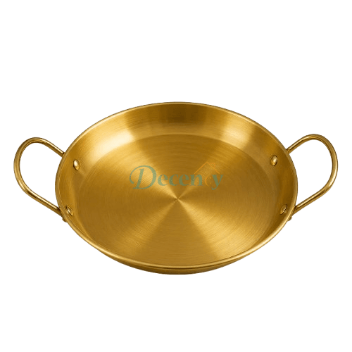 Luxury Gold Shallow Cooking Pot 28cm – Premium Non-Stick