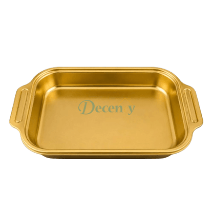 Luxury Gold Stainless Steel Tray with Side Handles