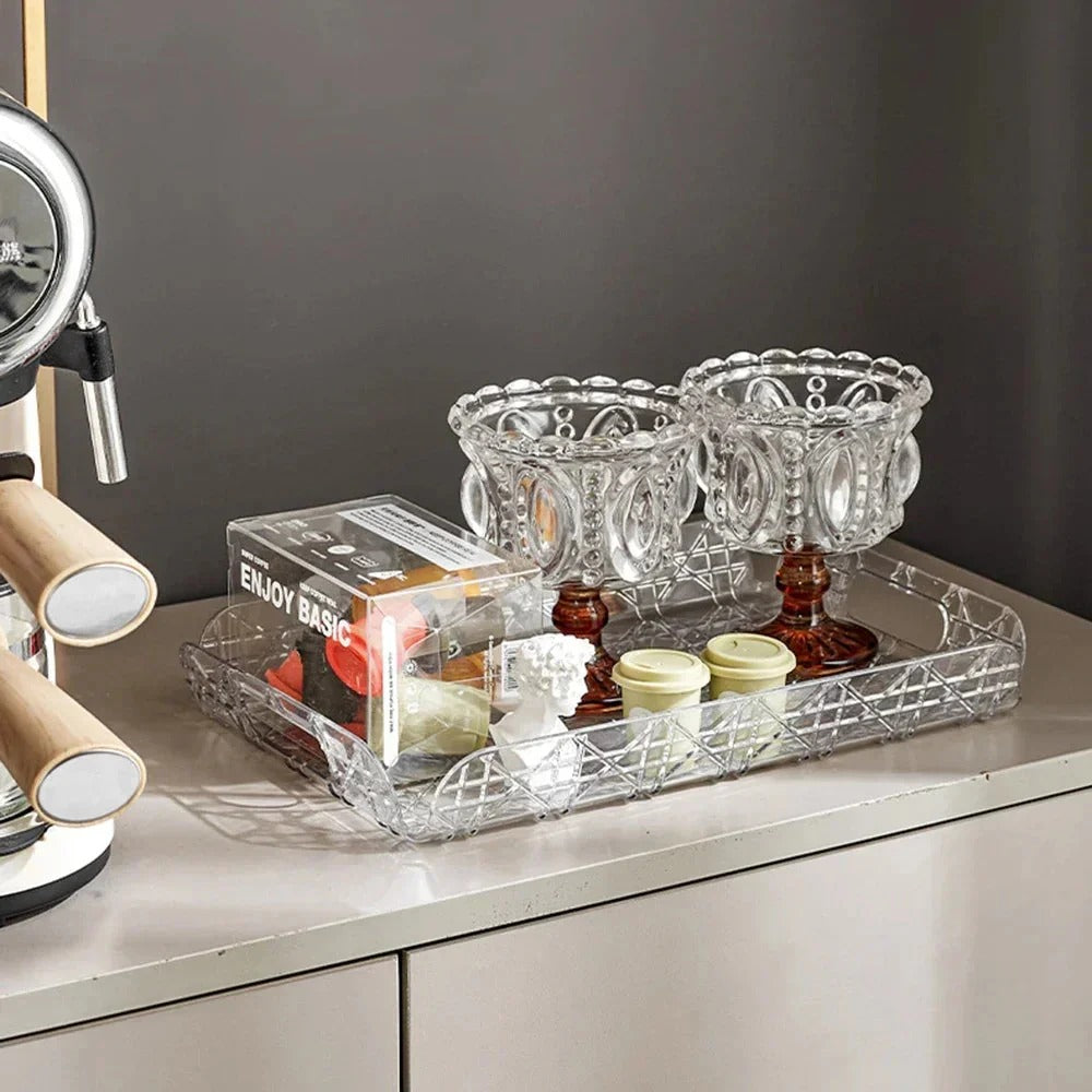 Transparent Luxury Multipurpose Tray Organizer