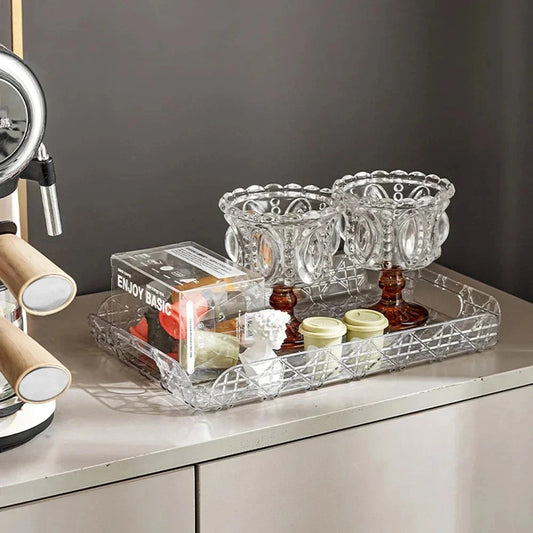 Transparent Luxury Multipurpose Tray Organizer