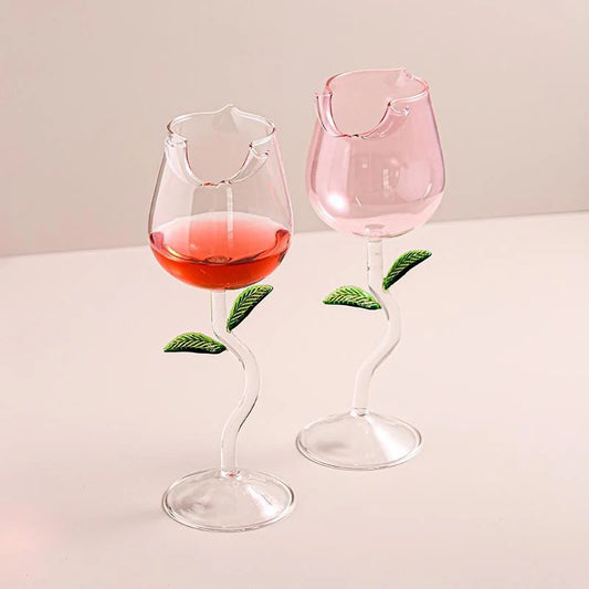 Luxury Rose Shaped Glass