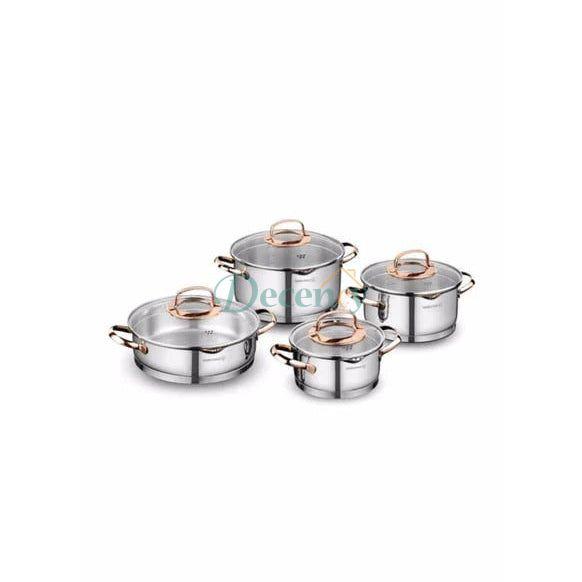 Korkmaz Rosanna 8 Piece Cookware Set