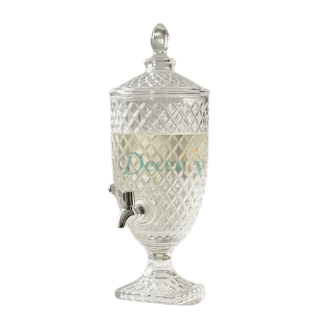 Royal Crystal Beverage Dispenser Without Glasses 3 L (01)
