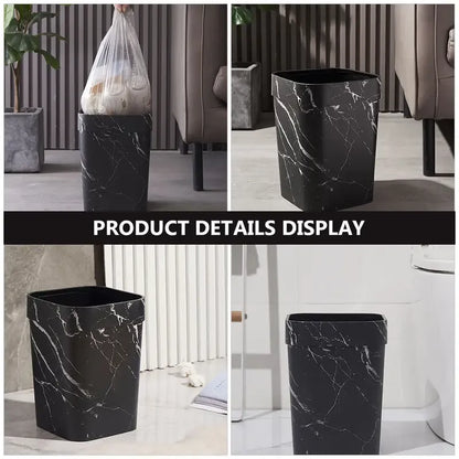 Elegant Marble Design Trash Can