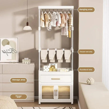 Portable Multifunctional Baby Wardrobe And Storage Cabinet