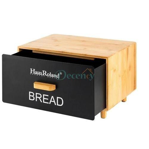Luxury Matte Black Bread & Canister Set – Tea and  Coffee Storage with Bamboo Lids