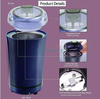 Electric 6 Blades Spice and Masala Grinder Machine for Coffee and Nuts in Pakistan