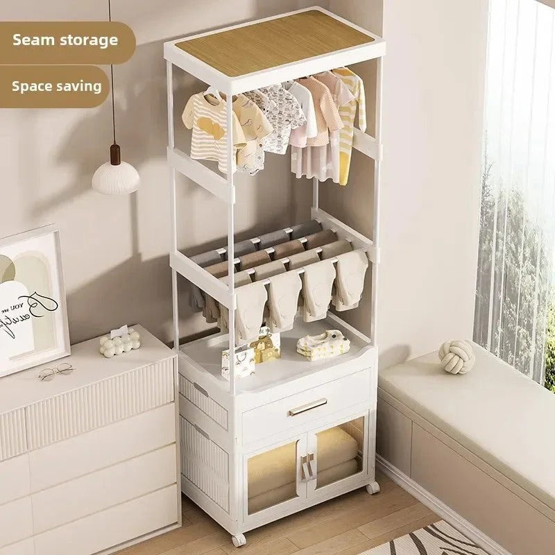 Portable Multifunctional Baby Wardrobe And Storage Cabinet