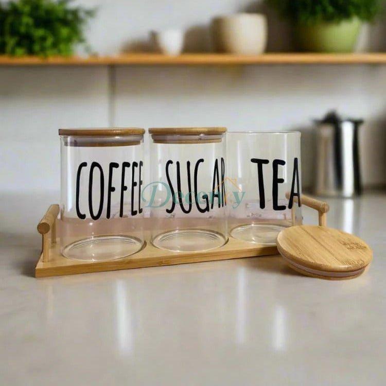 Clear Glass Jars with BamBoo Lids