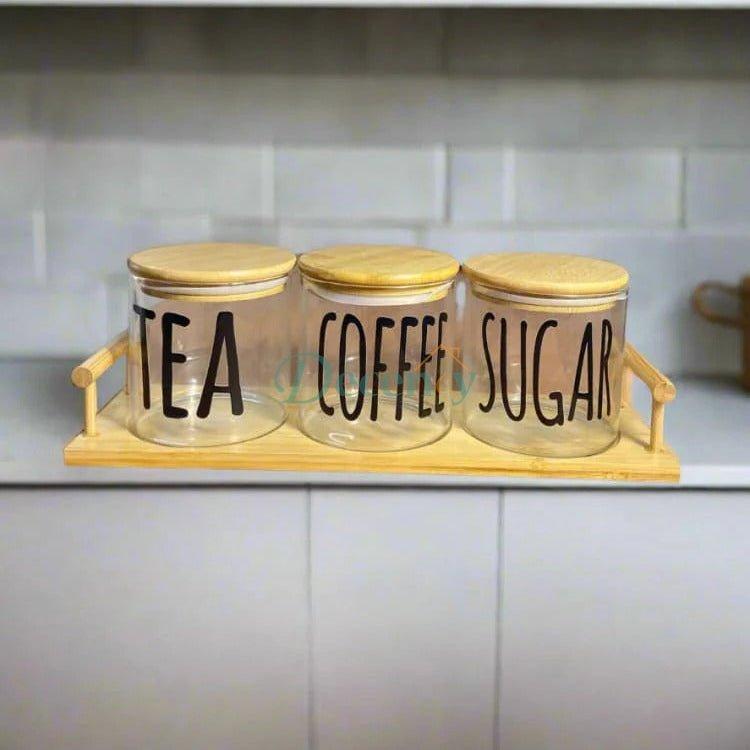 Clear Glass Jars with BamBoo Lids