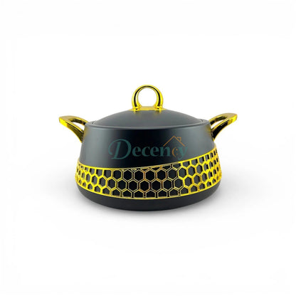 3-Piece Luxury Hot Pot Set - Black & Golden