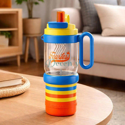 4 in 1 Water Bottle , infuser & mini snack box