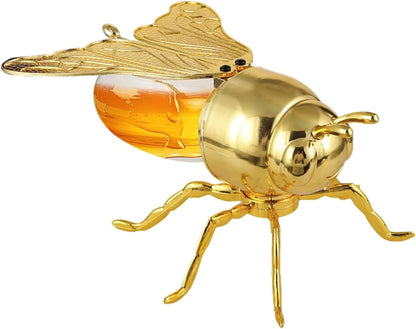 Bee Shaped Honey Jar Glass