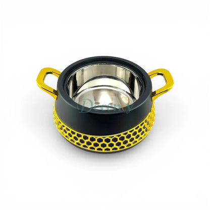 3-Piece Luxury Hot Pot Set - Black & Golden