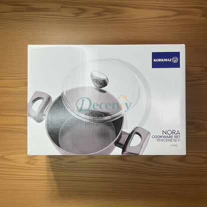 KORKMAZ NORA Ceramic Cookware Set 7 Pcs