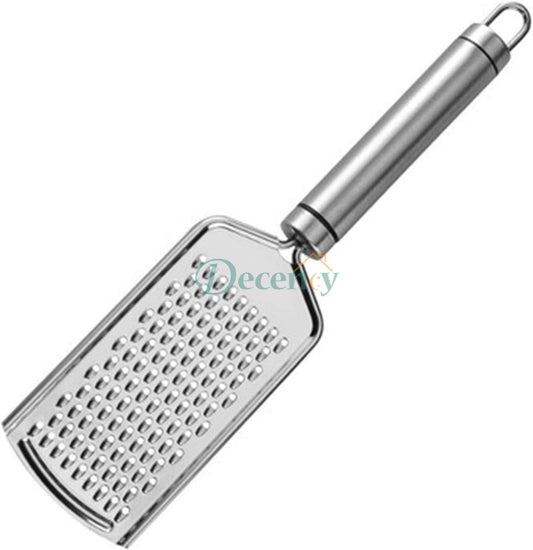 Stainless steel grater.