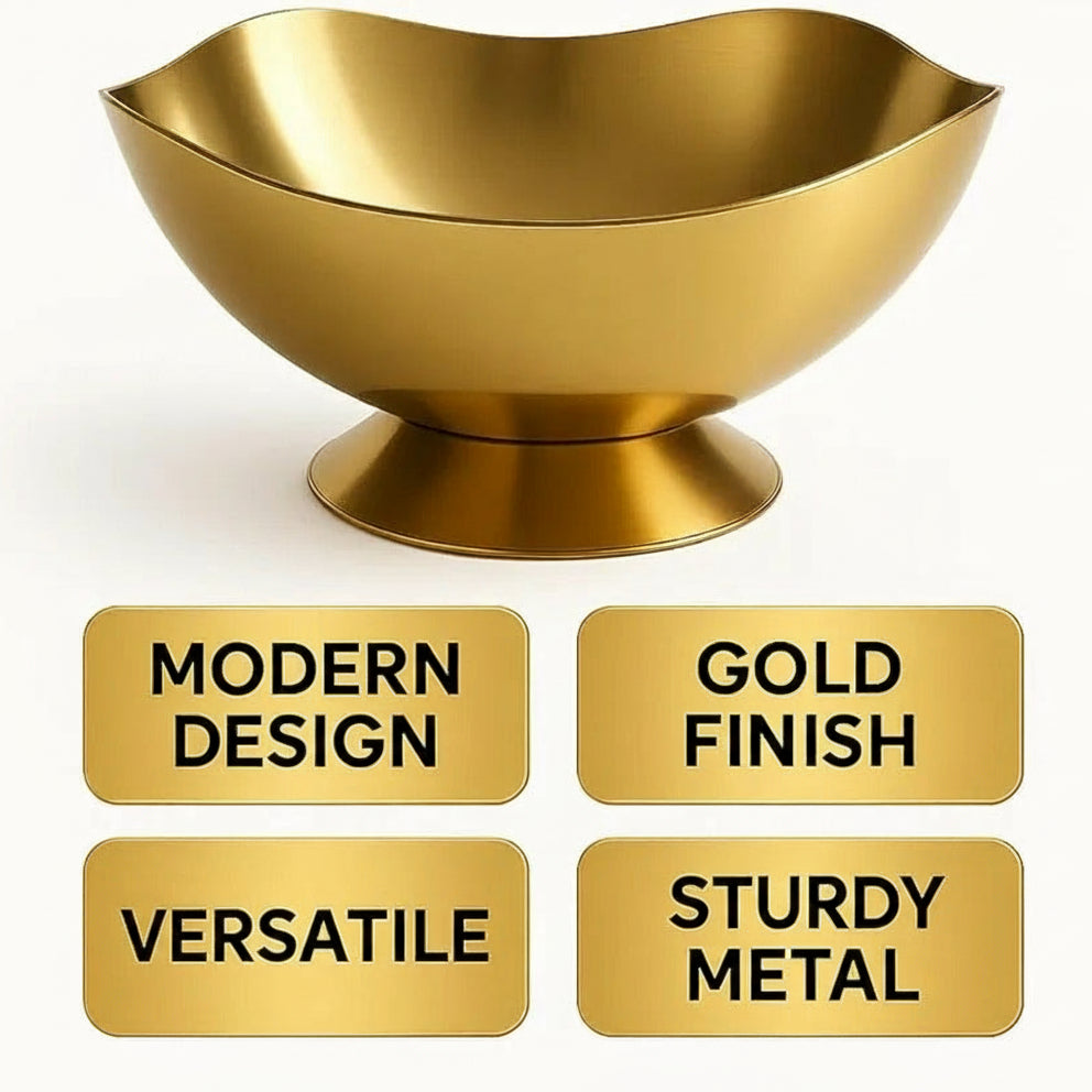 Luxury Golden Dining Table Bowl
