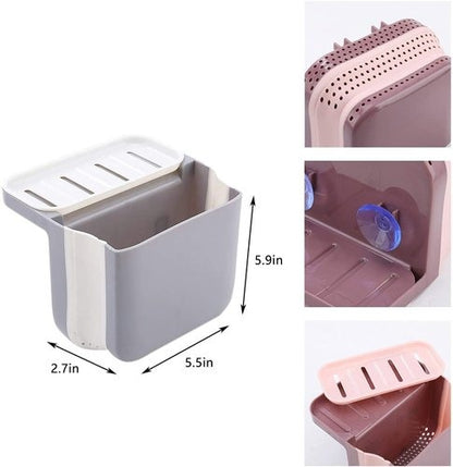 Sink Drain Strainer Basket - Foldable Kitchen Food Waste Filter