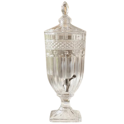 Royal Crystal Beverage Dispenser Without Glasses 3 L (02)