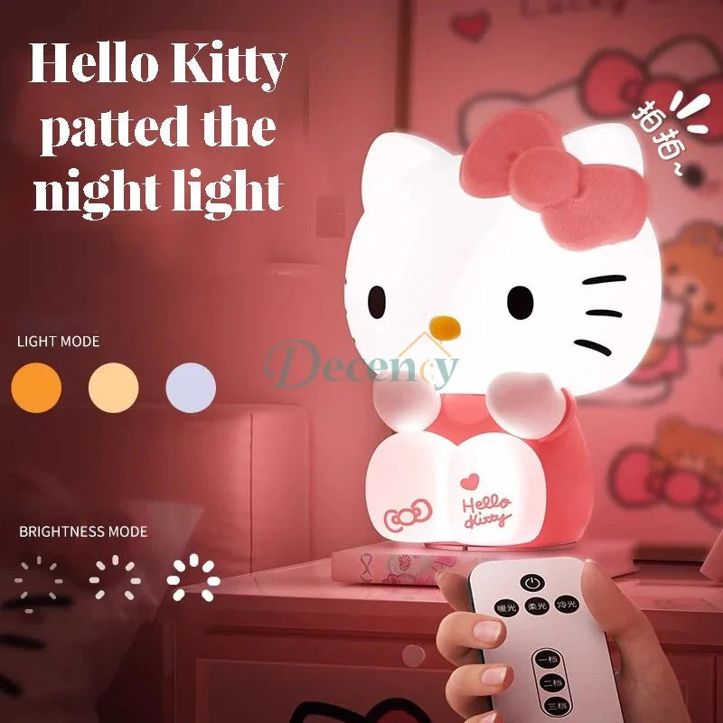 Kuromi & Hello Kitty LED Night Lamp – Cute Cartoon Soft Glow Decorative Light