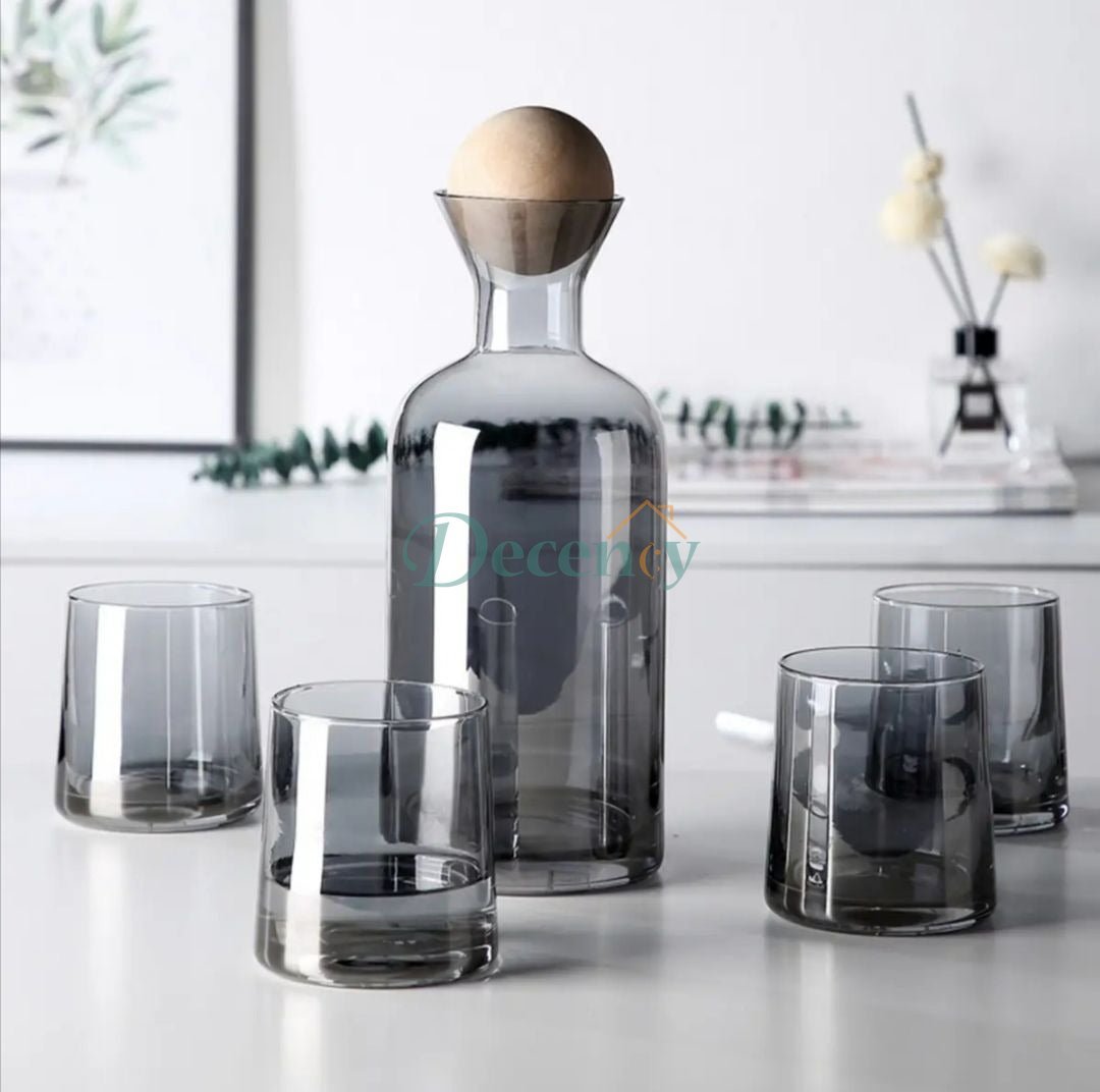 Elegant 7-Piece Glass Water Jug Set