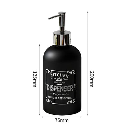 410ml Ceramic European Creative Marble Texture Refillable Press Soap Dispenser Liquid Dispenser For Bathrooms,Home，Hotels