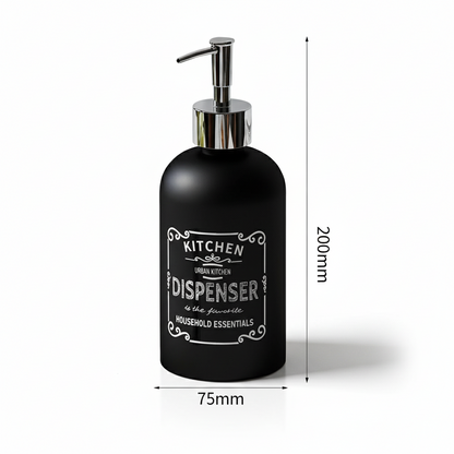410ml Ceramic European Creative Marble Texture Refillable Press Soap Dispenser Liquid Dispenser For Bathrooms,Home，Hotels