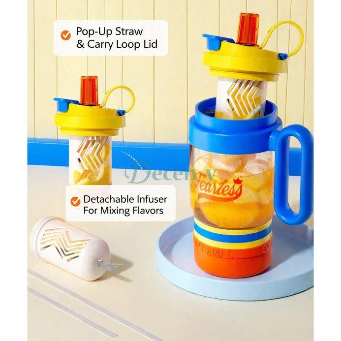 4 in 1 Water Bottle , infuser & mini snack box