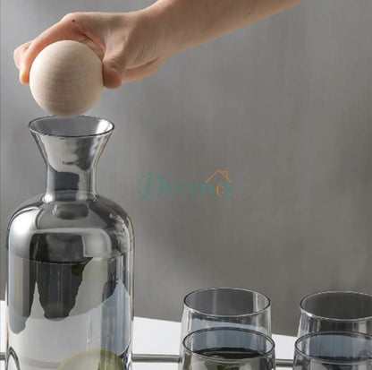 Elegant 7-Piece Glass Water Jug Set