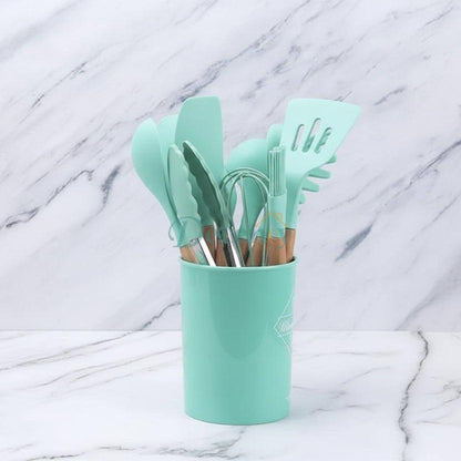 12 Pcs Silicone Kitchenware Cooking Utensils Set