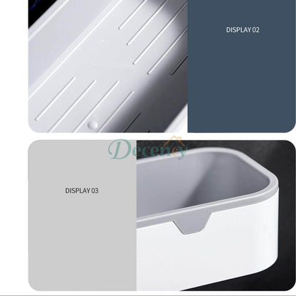 Waterproof Bathroom Shelf & Tissue Holder – Wall-Mounted Multi-Purpose Organizer