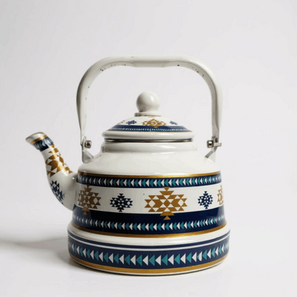 Enamel Kettle 2.5 Ltr Decorative Tea & Water Kettle with Handle