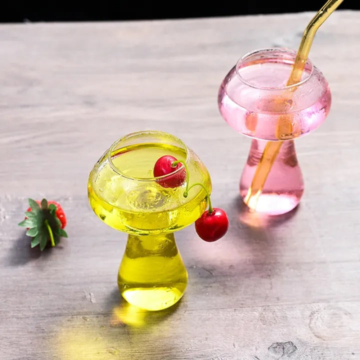 Creative Stylish Mushroom Shaped Glass