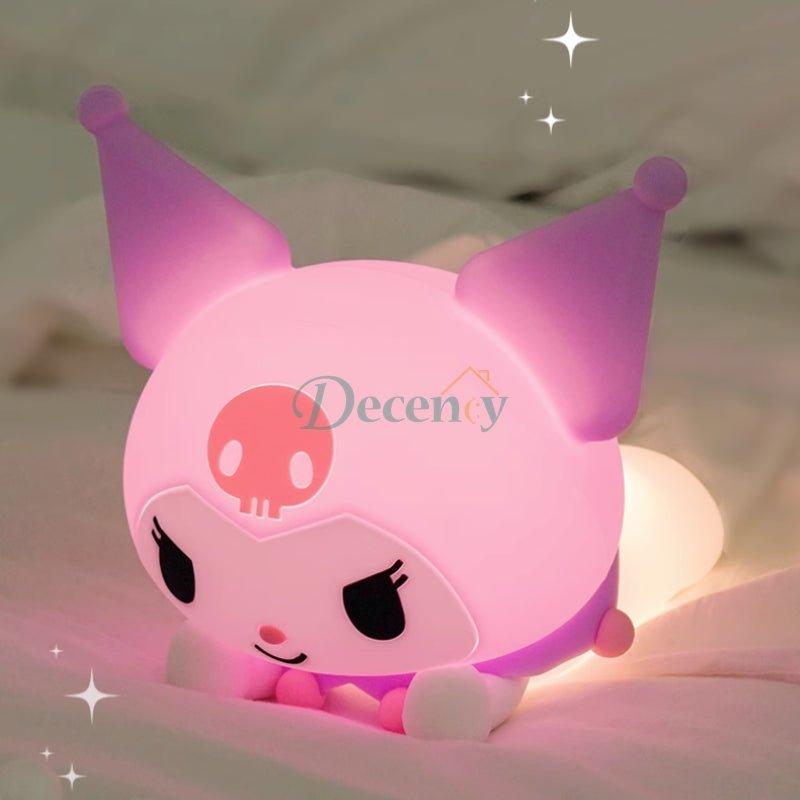 Kuromi & Hello Kitty LED Night Lamp – Cute Cartoon Soft Glow Decorative Light