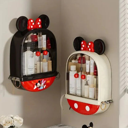 Mickey & Minnie Mouse No-Drill Wall-Mounted Cosmetic Organizer