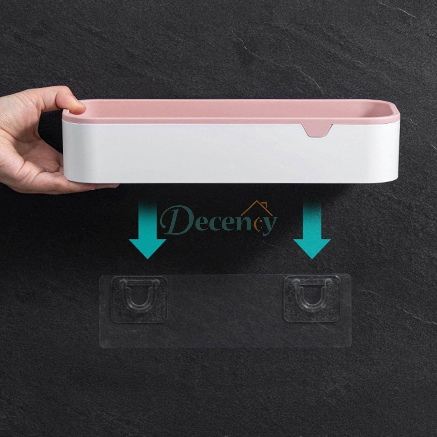 Waterproof Bathroom Shelf & Tissue Holder – Wall-Mounted Multi-Purpose Organizer