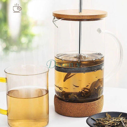 Coffee French Press Pot With Filter high borosilicate glass Hand Punch Coffee Pot Multifunctional Brewings Tea Milk Pot Tools