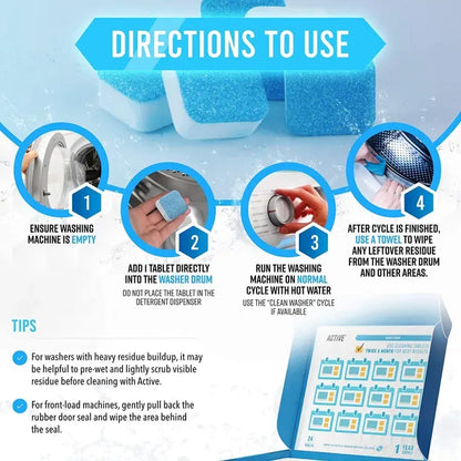 Washing Machine Cleaning Tablet 12 Pcs