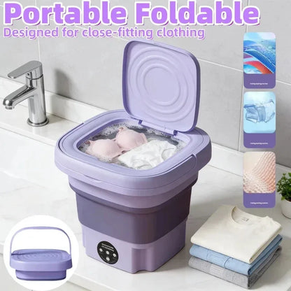 Portable Folding Washing Machine - Mini Travel Washer