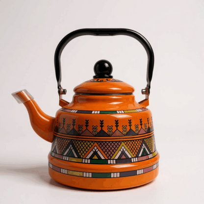 Enamel Kettle 2.5 Ltr Decorative Tea & Water Kettle with Handle