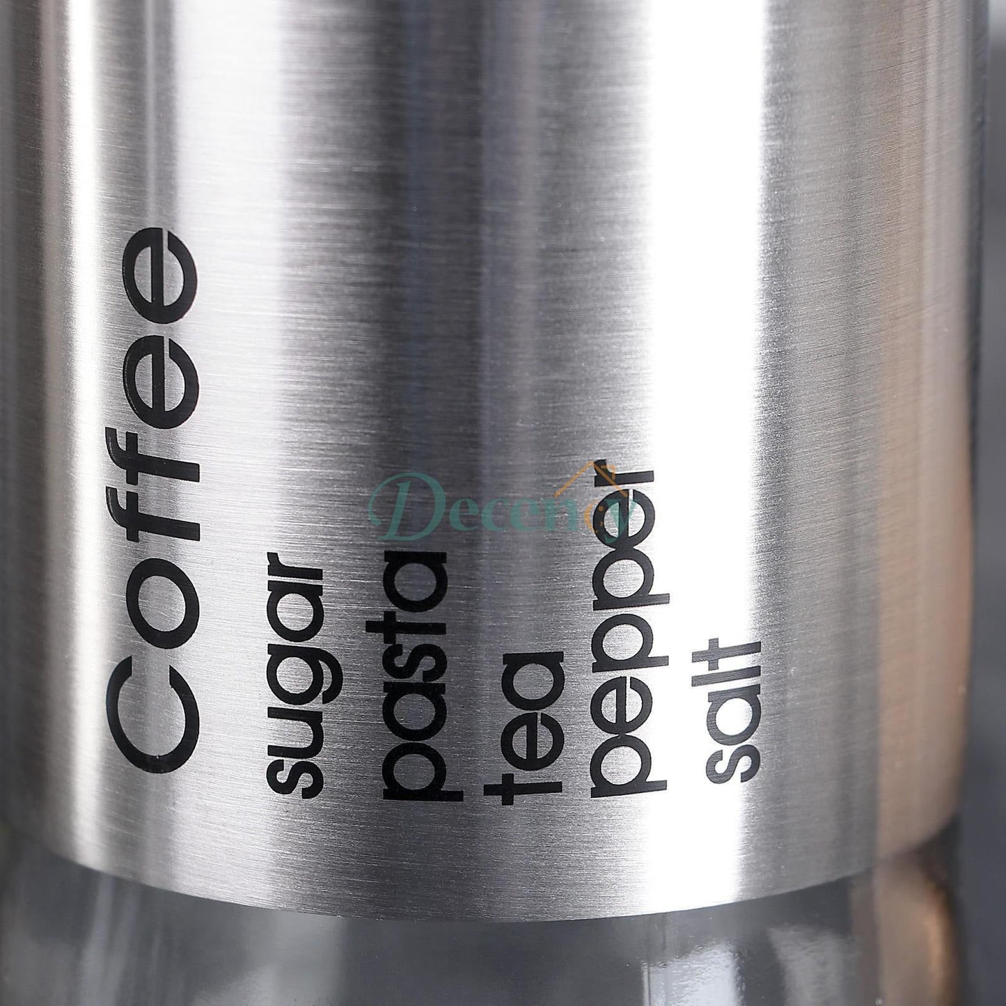 Glass jar set 3pc S+M+L Black/Silver