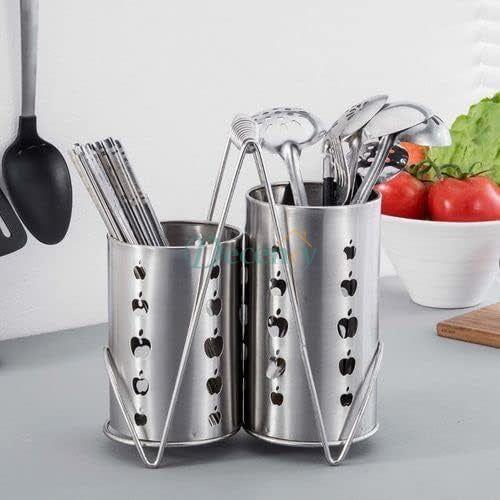 Stainless steel spoon stand.