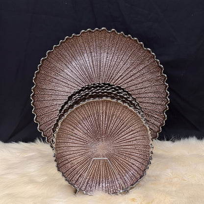 Copper & Silver line 7 pcs Cake Set