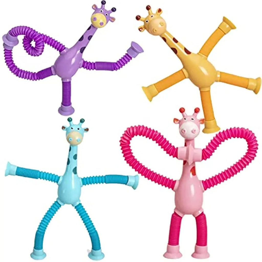 Telescopic Suction Cup Giraffe Toy For Kids