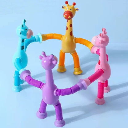 Telescopic Suction Cup Giraffe Toy For Kids