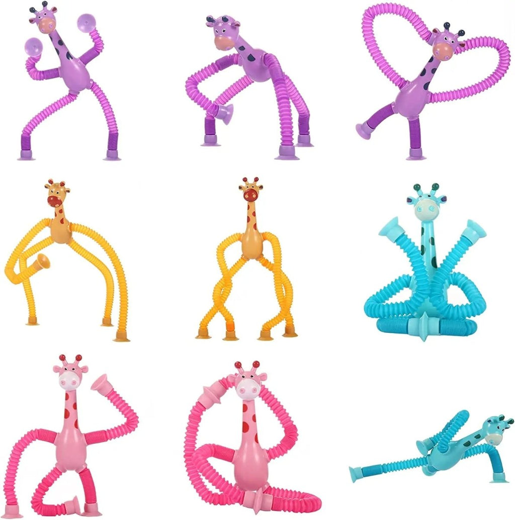 Telescopic Suction Cup Giraffe Toy For Kids