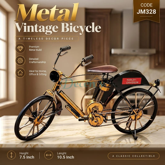 Metal Vintage Bicycle Decoration Showpiece Code JM328 for Home Decor