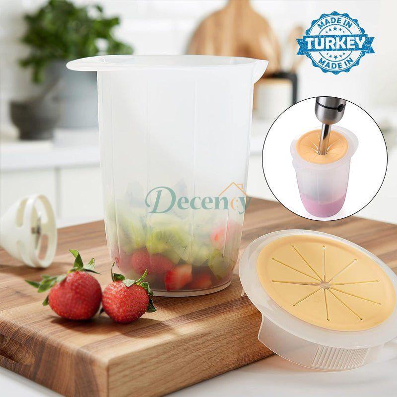 Mixing Container Open Mixing Container With Protective Lid – Decency