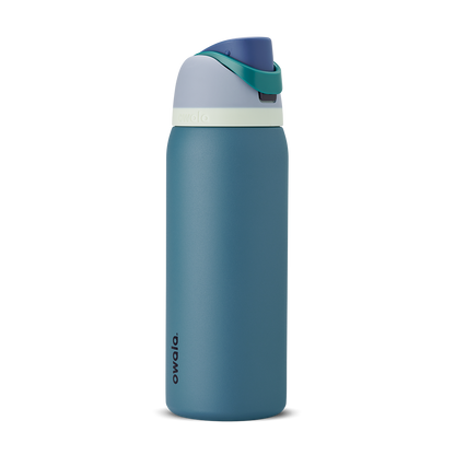 Owala FreeSip 32oz insulated stainless steel water bottle in Denim blue